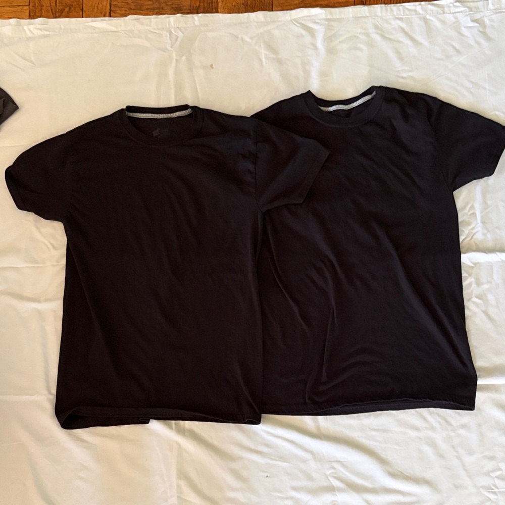 Black Men’s Crew Neck T-Shirt - Pack of 2